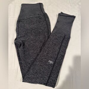 ALO Yoga Charcoal Heather Grey Leggings. Size S